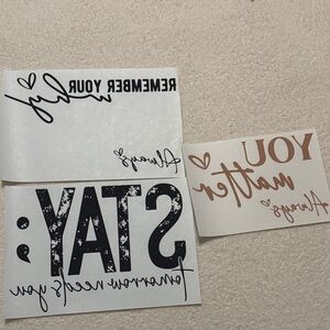 Inspirational DTF Print Set - Black and Brown